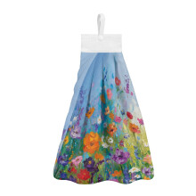 Flowers Hanging Hand Towels Set of 3