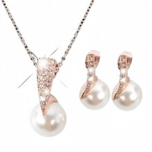 Delysia King Pearl Earrings and Necklace Set 3pcs