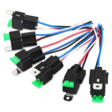 6PCS Copper Terminal Auto Relay 30A Fused /Off Car Motor Relay with Holder Socket /Off Fused Relay 12V 4PIN