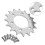 Bicycle Fixed Gear Sprocket 16T Silver 44mm Mount 8