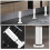 Telescopic Cabinet Bed Legs Adjustable White Metal 2 Pcs 5