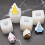 Snow House Candle Mold Set Silicone White 4 Pieces 4