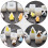 Snow House Candle Mold Set Silicone White 4 Pieces 6