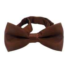 Light Brown Pre-Tied Bow Tie for Boys Polyester 1 Piece