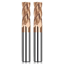 CNC roughing end mill carbide 4-flute HRC60 3–14mm