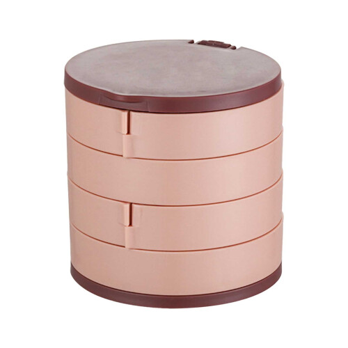 Earrings Storage Box Velvet Rotating Partition 1 Unit