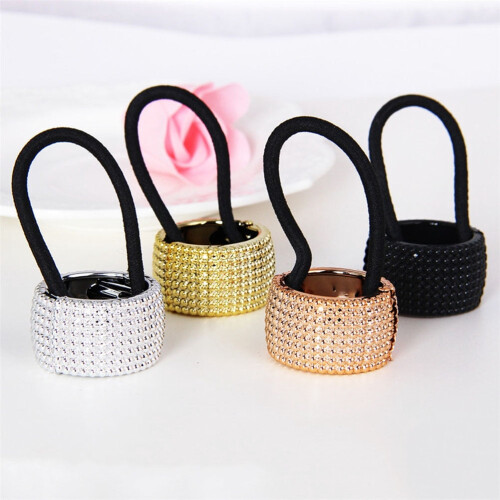 Silver Acrylic Ponytail Cuff for Women One Size