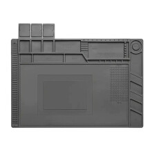 ESD Anti-Static Soldering Mat Heat-Resistant Magnetic Adsorption Platform for BGA Phone Repair Silicone Work Pad S-160