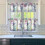 Purple Flower Bird Kitchen Curtains Set 3 pcs 3