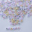 Acrylic Letter Beads Round 1200 pcs Engraved Heart Mixed 7