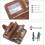Women's PU Leather Trifold Wallet with RFID Protection 14+ 4