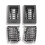 Black Dash AC Outlet Vent Panel for Toyota Hilux 1