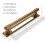 Antique Brass Cabinet Pulls with Backplate 5-Pack 2