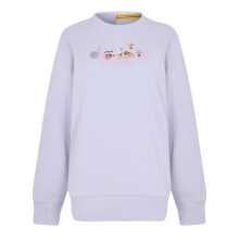 (10 UK, Gravel) Diadora Womens/Ladies Ribbed Regular Long-Sleeved Sweatshirt