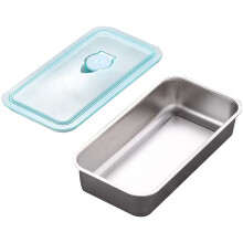 Stainless Steel Bento Box with Lid 3-Compartment Leak-Proof