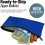 Rectangular Zipper Pouch Faux Leatherette 6 Pack 28 x 16 cm 4