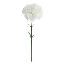Artificial Silk Carnation Picks with Stems 12 pcs