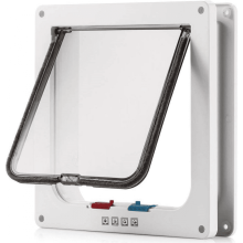 Dog Door Small Pet Controlled Access 4-Way Locking
