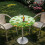 Stretch Cocktail Tablecloth Round High Top 2 PCS Clover 3