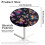 Stretchable Round Table Cover Butterfly Design 24 Inch 6