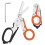 (Red) 6-in-1 Multi-Function Scissors Set HC420 High Carbon Stainless Steel Kitchen Shears All-Purpose Household Tool with Storage Box 4