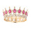 Rhinestone Bridal Headpiece Pink One Piece 1