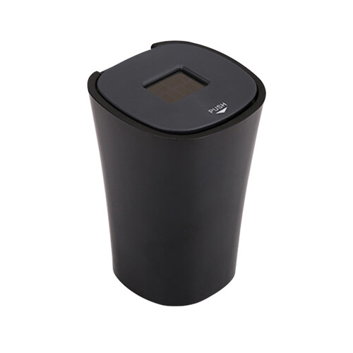 Solar-Powered Car Ashtray with LED Light