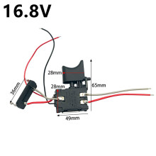 Electric Drill Push Button Trigger Switch 16.8V Dustproof