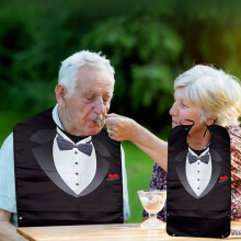 Adult Bibs for Men and Seniors Reusable Large Size with