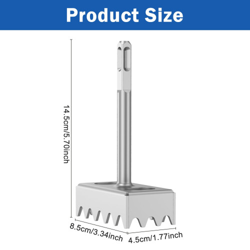 Steel Square Concrete Hole Punch for SDS Plus Rotary Hammer 1