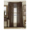 Coffee Brown Sheer Voile Curtain Set 3 pcs 1