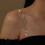 Rhinestone Bra Shoulder Straps Crystal Chain for Wedding 4