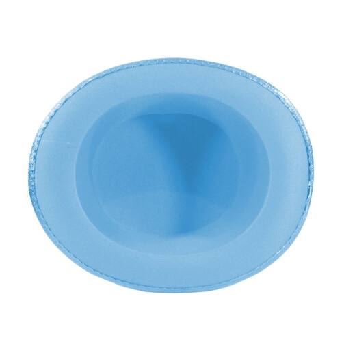 Top Hat Blue Victorian Jazz Hat 1 Piece 2