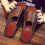 Men's Non-Slip Slide Sandal Brown Size 8-8.5 2
