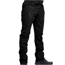 Men's Casual Cargo Pants Elastic Waist Tapered Joggers