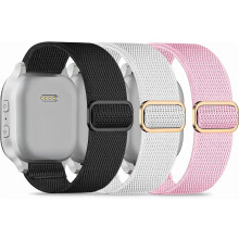 XiHAMA Nylon Solo Loop Band 20mm 3-Pack
