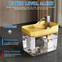 Pet Cat Automatic Water Dispenser with Filters, Circulating Flowing Water, White