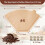 Coffee Filter Paper Fan-Shaped 200 pcs 3
