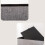 Grey Folding Storage Bench Ottoman 15.75x9.84x9.84 Inch 5