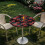 Round Washable Cocktail Tablecloth with Elastic Edges 24" 3