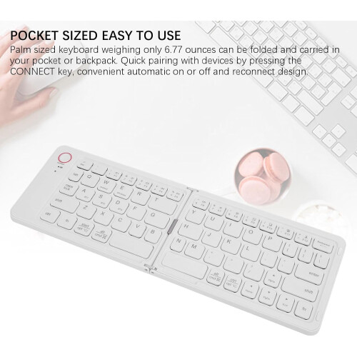 Foldable Bluetooth Keyboard with Stand 67-Key 2