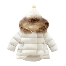Baby girl winter jacket white 3 years