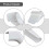 White RV Rain Gutter Spout Long Version 4PCS 3