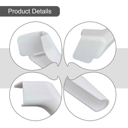 White RV Rain Gutter Spout Long Version 4PCS 2