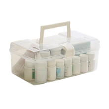 Plastic Storage Bin with Latching Lid Clear Stackable