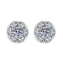 Heart-Shaped Alloy Stud Earrings Set, 5 Pairs