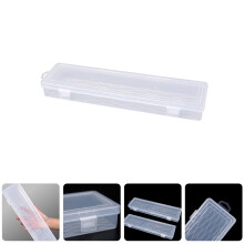 Transparent Plastic Storage Box with Wall-Mount Hole and