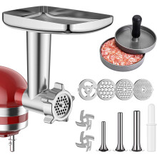 Metal Meat Grinder Attachment for KitchenAid Stand Mixer