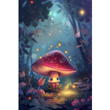 Cartoon Mushroom Wooden Puzzle for Adults 1000 Pieces