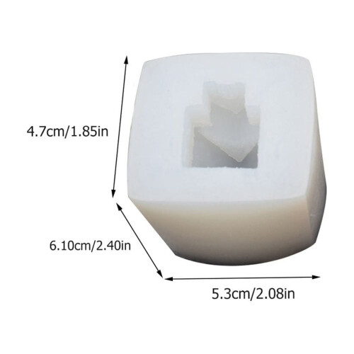 Snow House Candle Mold Set Silicone White 4 Pieces 1